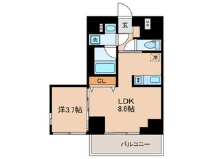 ディームス目黒行人坂の物件間取画像